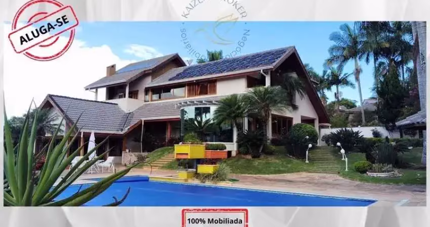 Casa de alto padrão com 3 dormitórios (suítes) para alugar,  r$28.000