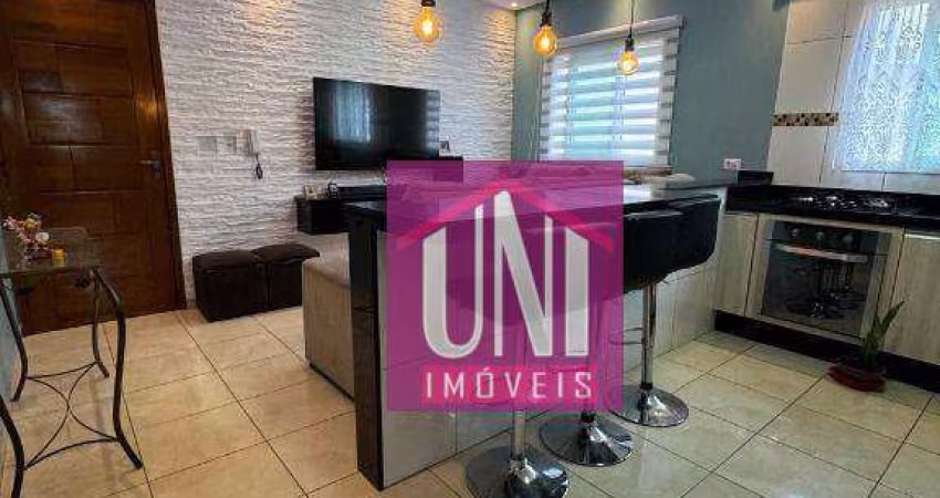 Apartamento com 2 dormitórios à venda, 54 m² por R$ 330.000 - Jardim Nice - Santo André/SP