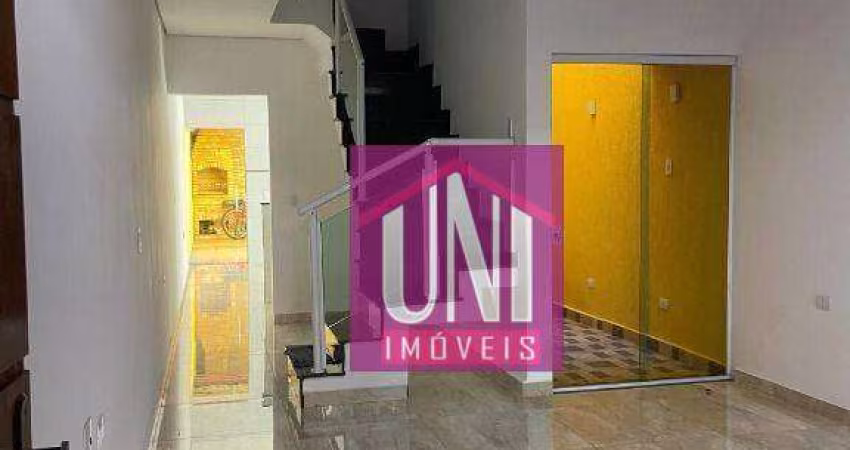 Sobrado com 3 dormitórios à venda, 140 m² por R$ 745.000 - Vila Camilópolis - Santo André/SP