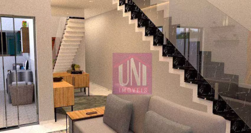 Casa com 2 dormitórios à venda, 90 m² por R$ 550.000,00 - Parque Oratório - Santo André/SP