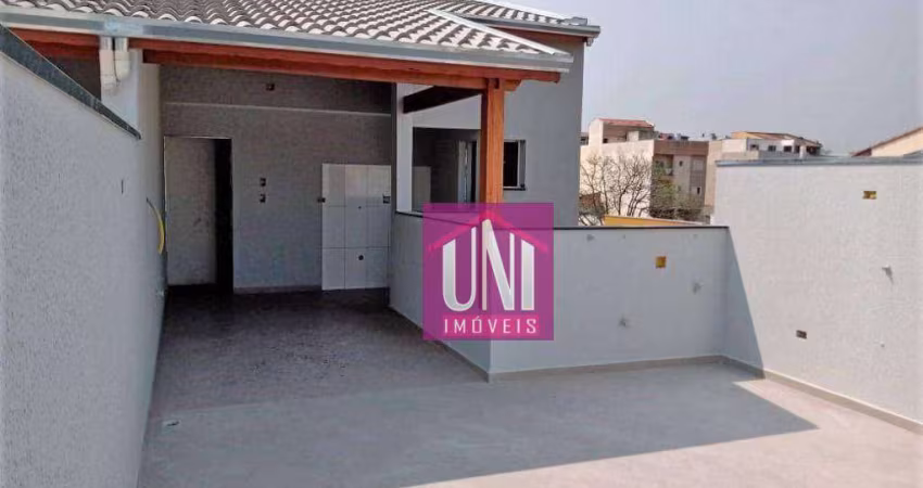 Cobertura com 2 dormitórios à venda, 100 m² por R$ 390.000,00 - Vila Linda - Santo André/SP