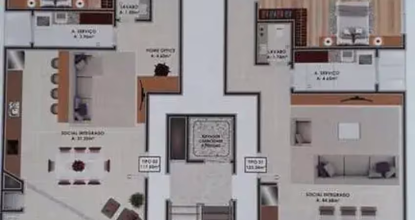 Apartamento com 5 quartos à venda na Avenida Prefeito Cirino Adolfo Cabral, 9653, Gravata, Navegantes