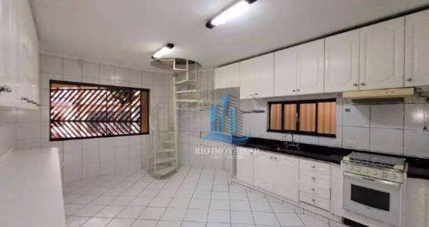 Sobrado com 3 dormitórios para alugar, 186 m² por R$ 5.151,00/mês - Mauá - São Caetano do Sul/SP