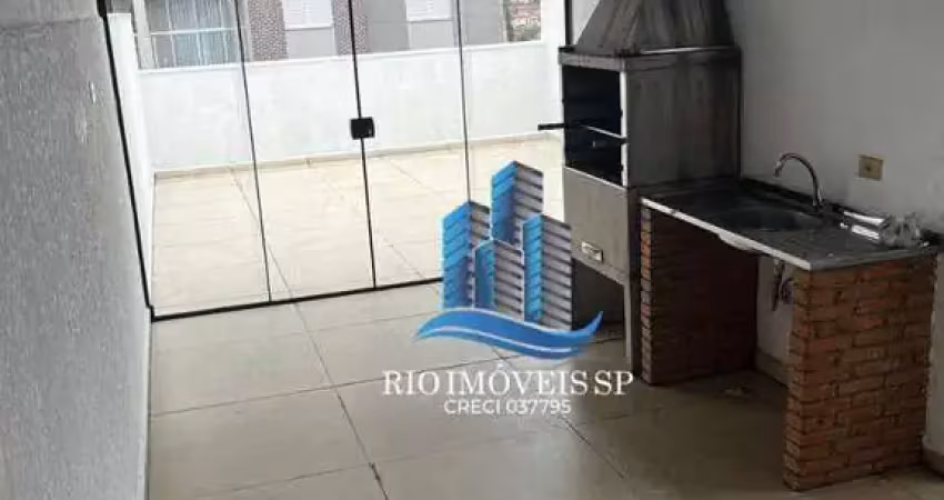 Cobertura com 2 dormitórios à venda, 104 m² por r$ 550.000,00 - campestre - santo andré/sp
