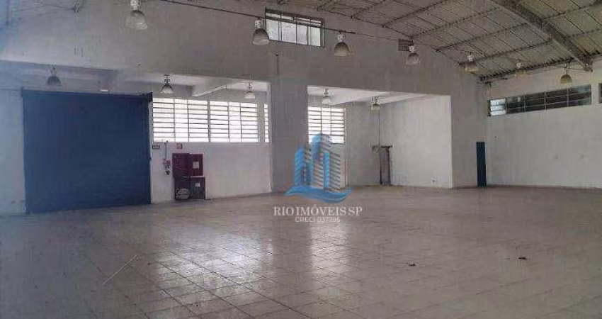 Galpão para alugar, 1500 m² por R$ 54.000/mês - Sacomã - São Paulo/SP