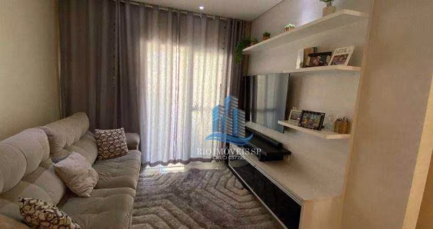 Apartamento com 2 dormitórios à venda, 63 m² por R$ 550.000,00 - Campestre - Santo André/SP
