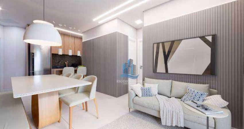 Apartamento com 2 dormitórios à venda, 48 m² por R$ 472.000,00 - Vila Bastos - Santo André/SP