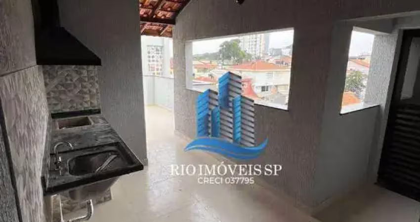 Cobertura com 2 dormitórios à venda, 91 m² por r$ 550.000,00 - santa maria - santo andré/sp