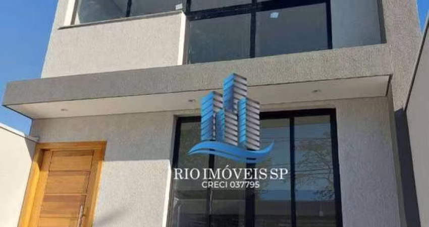 Casa com 3 dormitórios à venda, 125 m² por R$ 910.000,00 - Vila Humaitá - Santo André/SP