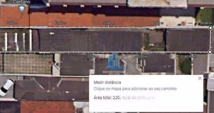 Terreno à venda, 220 m² por r$ 1.100.000,00 - santo antônio - são caetano do sul/sp