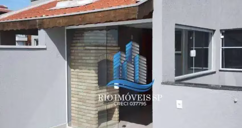 Cobertura com 2 dormitórios à venda, 72 m² por r$ 420.000,00 - jardim utinga - santo andré/sp