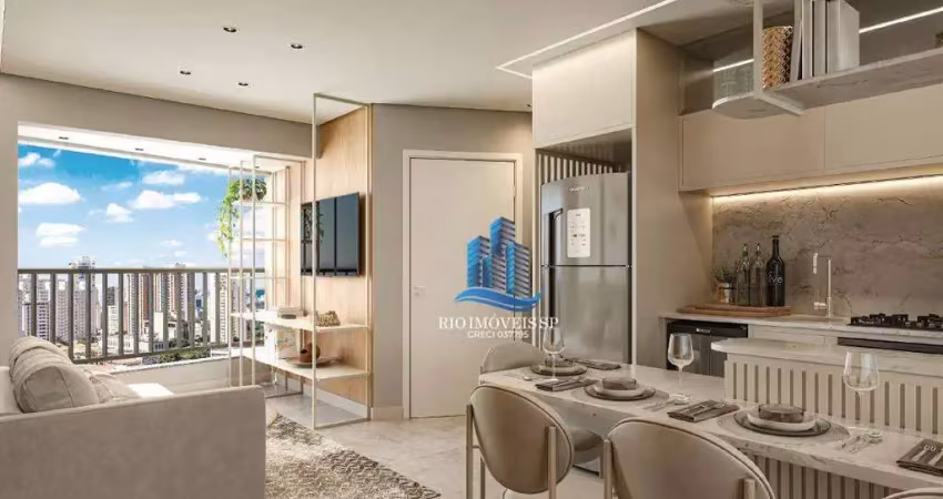 Apartamento com 2 dormitórios à venda, 54 m² por r$ 373.000,00 - campestre - santo andré/sp