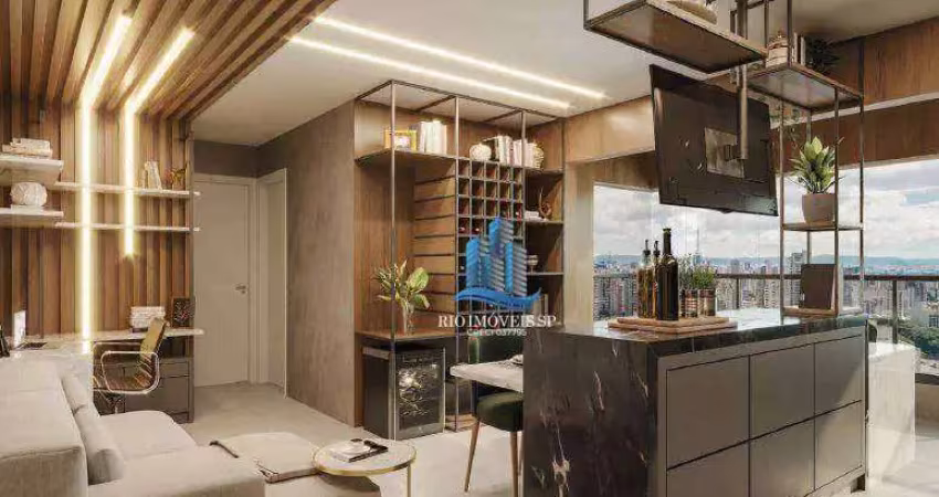 Apartamento com 2 dormitórios à venda, 58 m² por r$ 781.000,00 - jardim - santo andré/sp