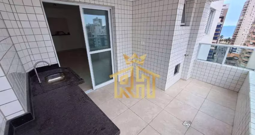 Apartamento novo - 02 dormitórios (01 suíte) - sacada - lazer - 01 vaga - aviação - praia grande