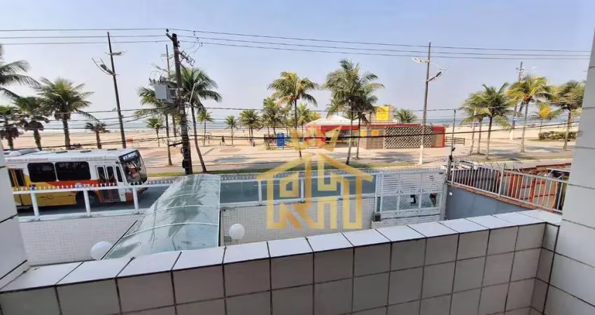 Apartamento 02 dormitórios (01 suíte) - sacada frente mar - 1 vaga - aviação - praia grande (sp)