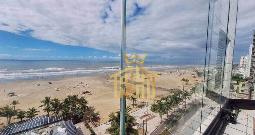 Apartamento 02 dormitórios (01 suíte) - sacada com vista mar - 1 vaga - Aviação