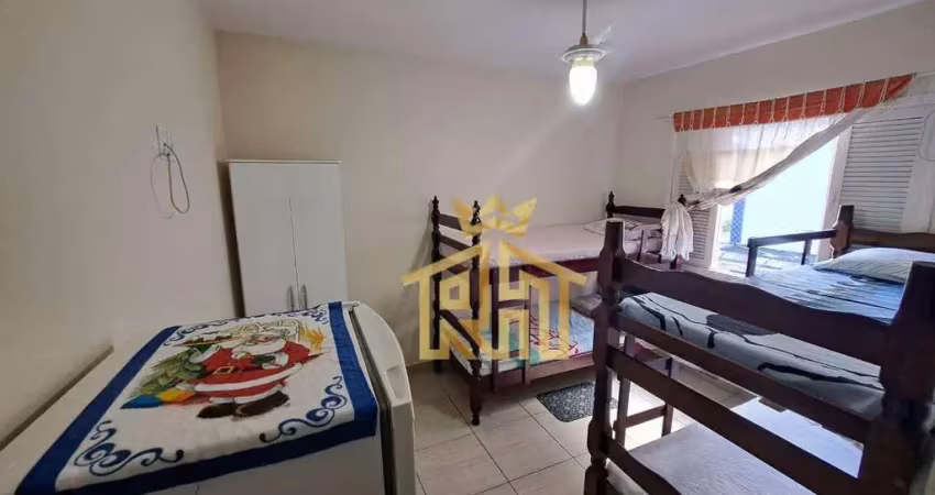 Kitnet com 1 dormitório para alugar, 22 m² por r$ 1.100,02/mês - vila assunção - praia grande/sp