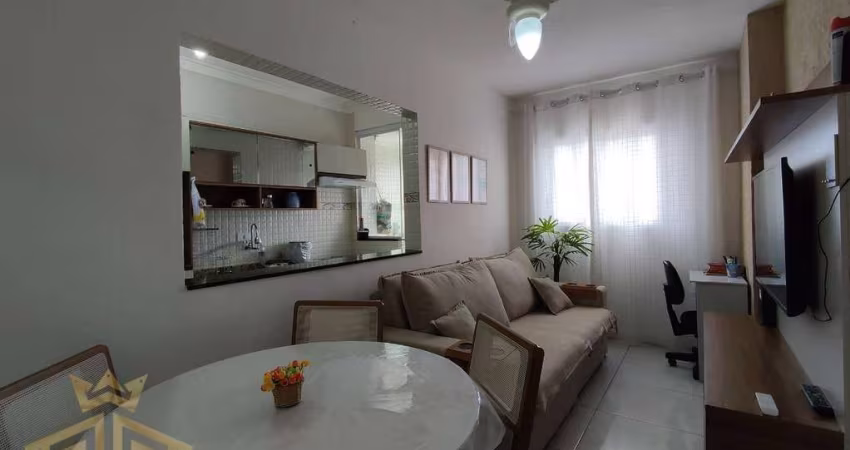 Apartamento de 1 dormitório no bairro de Vila Tupi em Praia Grande - SP