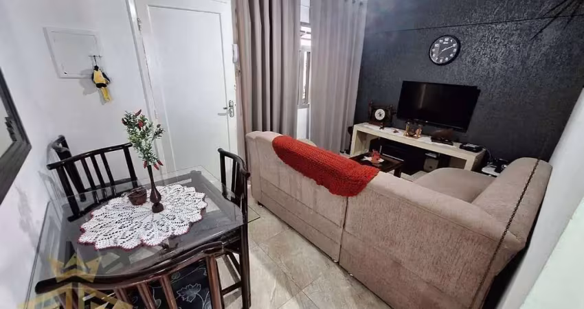 Apartamento 02 dormitórios semi mobiliado - aviação - praia grande