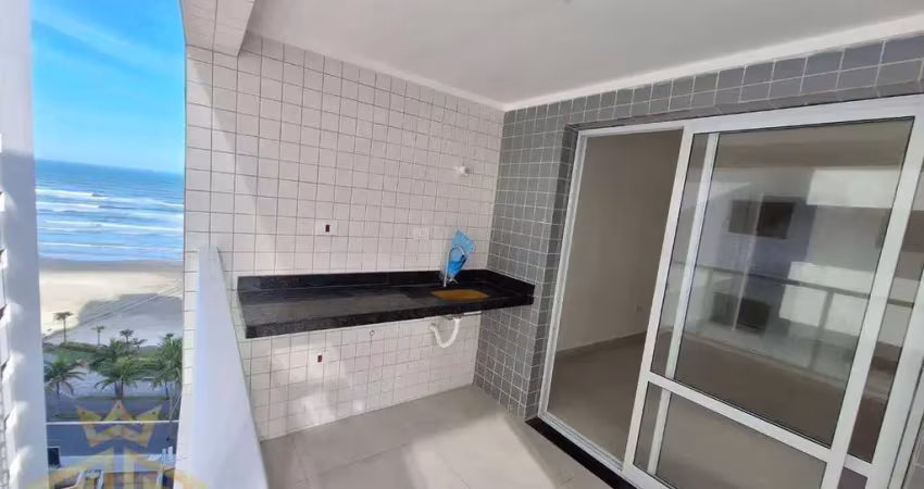 Apartamento novo - 1  dormitório - sacada vista mar parcial - lazer - 1 vaga - caiçara - praia grande