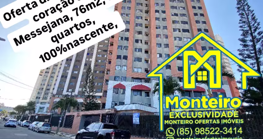 Oportunidade única ótimo apto nascente total melhor localização do cambeba