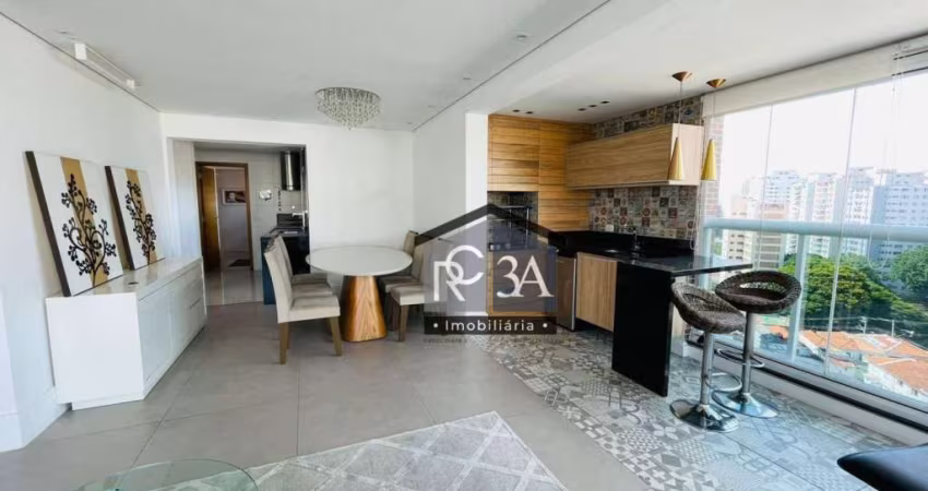 Apartamento mobiliado e decorado, com 3 suítes, à venda no Jardim Anália Franco, São Paulo, SP.