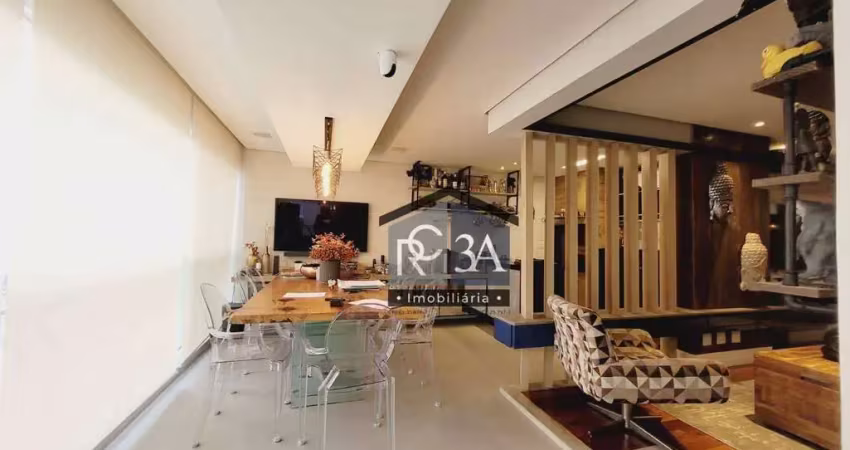 Apartamento garden com 3 dormitórios à venda, 127 m² - tatuapé - são paulo/sp