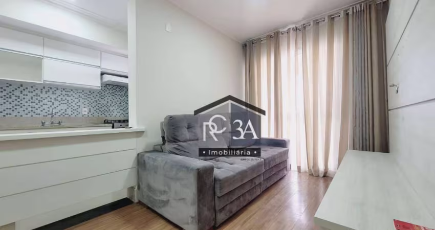 Lindo apartamento mobiliado, 48m², 1 dormitório e 1 vaga. Rua Serra de Bragança, Tatuapé - SP