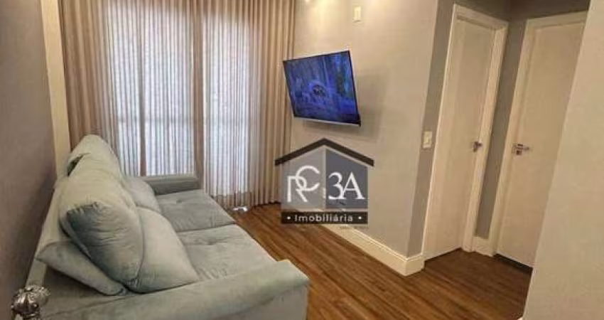 Apartamento a venda no Tatuapé com 50 m², 2 dormitórios, 2 vagas, lazer.