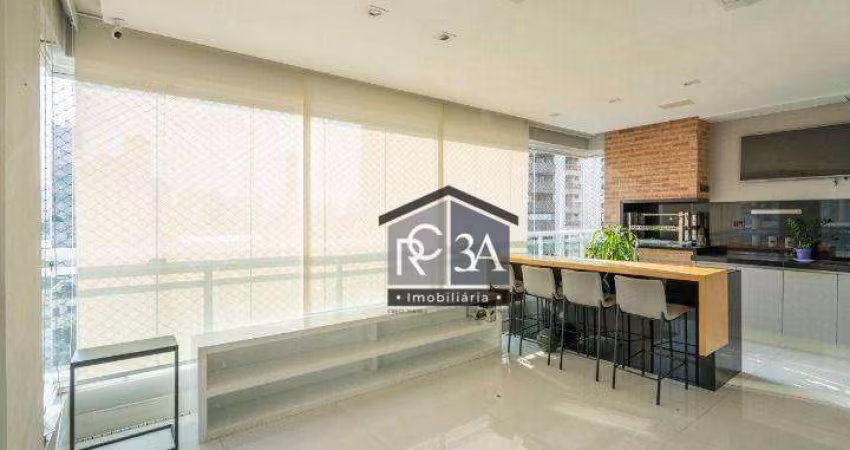 Apartamento de alto padrão com 3 dormitórios à venda, 171 m² por R$ 3.500.000 - Tatuapé - São Paulo/SP