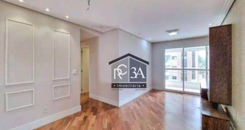 Apartamento com 3 dormitórios para alugar, 72 m² por R$ 5.900,00/mês - Tatuapé - São Paulo/SP