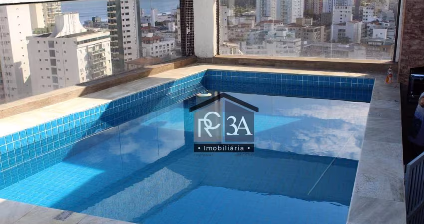 Cobertura com 3 dormitórios, 231 m² - venda e locação  - Astúrias - Praia - Guarujá/SP