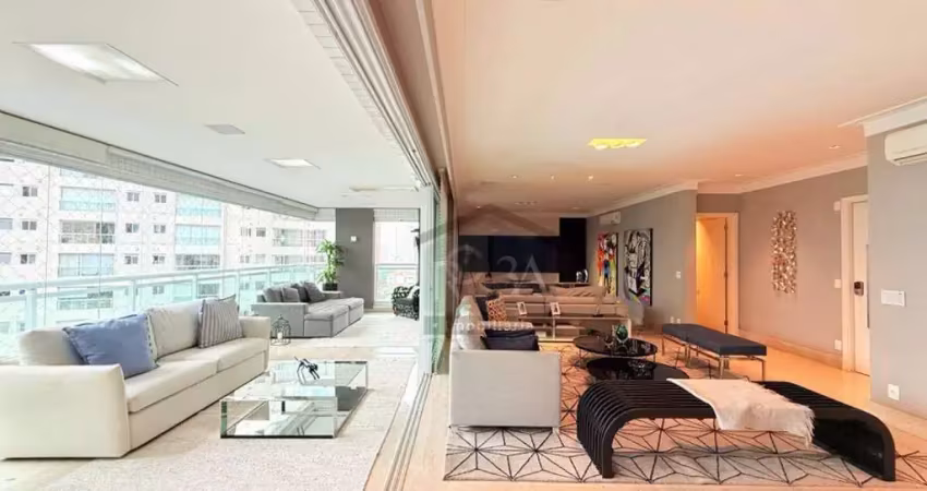 Apartamento com 3 suítes para alugar, 280 m², 5 vagas - anália franco - são paulo/sp