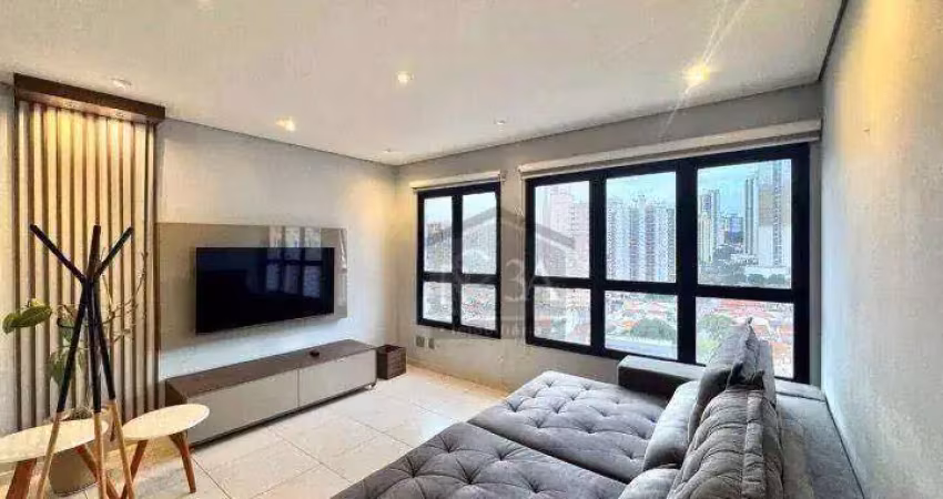 Apartamento com 2 dormitórios, 70 m² - venda ou aluguel  - tatuapé - são paulo/sp