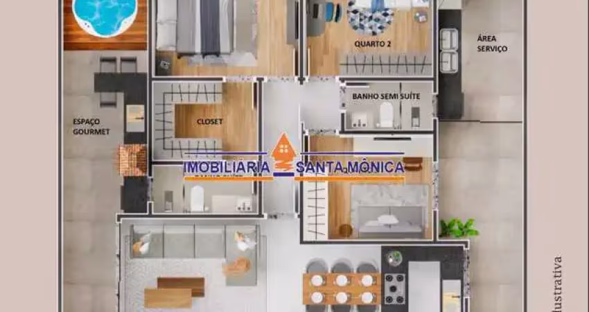 Apartamento com 3 quartos à venda em Itapoã, Belo Horizonte 