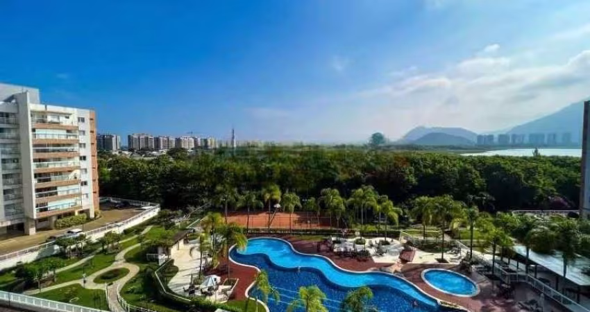 Alphaland Residence Club, 2 suítes, mobiliado, sol da manhã, vista lazers.