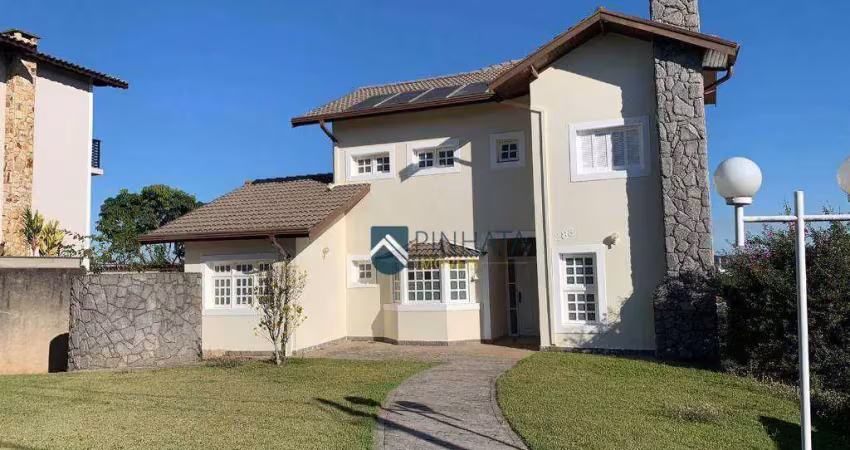 Casa com 4 dormitórios para alugar, 1080 m² por r$ 14.760,00/mês - condomínio estância marambaia - vinhedo/sp