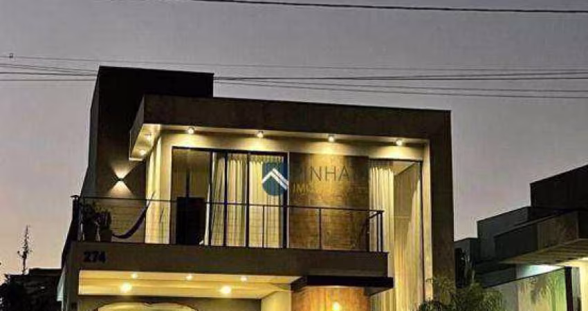 Casa mobiliada com 3 dormitórios à venda, 280 m² por R$ 2.200.000 - Residencial Ibi Aram I - Itupeva/SP