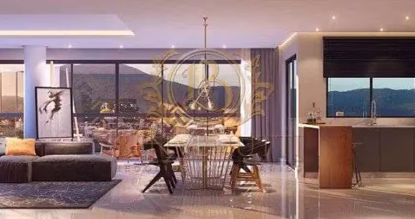 Pé direito duplo 178m² com 4 suítes e 3 vagas na meia praia - itapema - sc