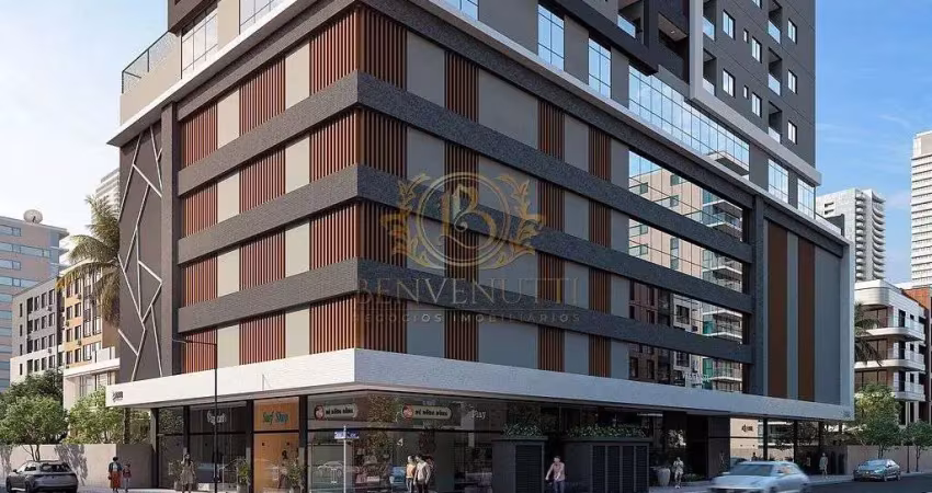 Sala comercial 80m² 1 vaga privativa em morretes itapema - sc