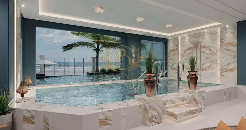 Frente mar 210m² 4 suítes 3 vagas - meia praia - itapema / sc