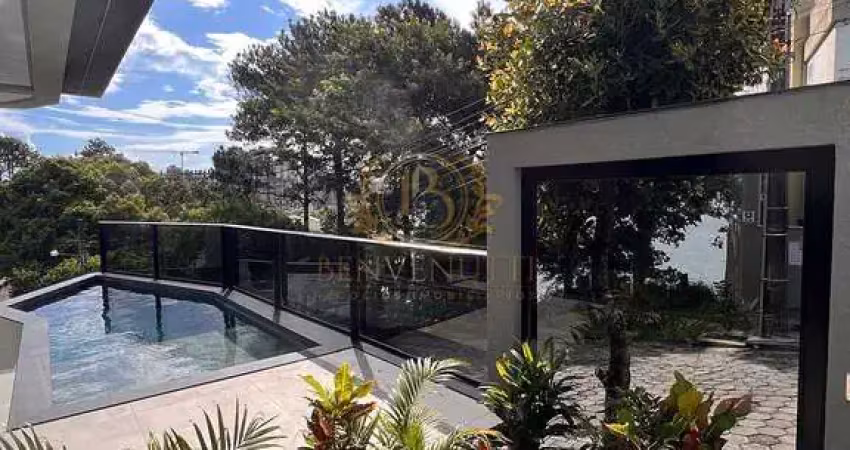 Vista mar definitiva 220m² com piscina 3 suítes 4 vagas em porto belo - sc