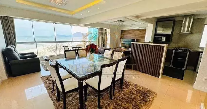 Frente mar finamente mobiliado 171m² de área total 3 dormitórios sendo 2 suítes 1 vaga em balneário camboriú - sc