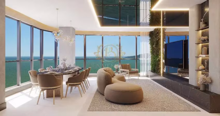 Vista mar 200m² privativos 4 suítes 5 vagas em perequê  porto belo - sc