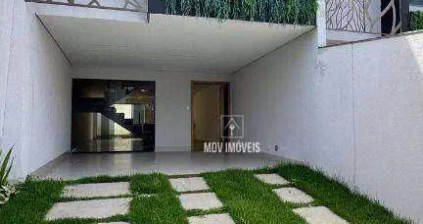 Casa moderna e imponente c/ 3 quartos, suite, possui 160m², 4 vagas de garagem, bairro castelo / pampulha – belo horizonte