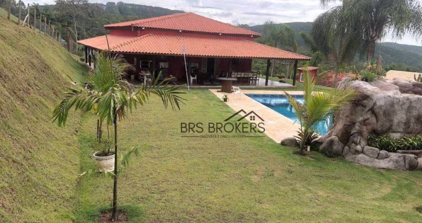 Chácara com 3 dormitórios à venda, 2500 m² por R$ 980.000,00 - Ponte Alta - Guararema/SP