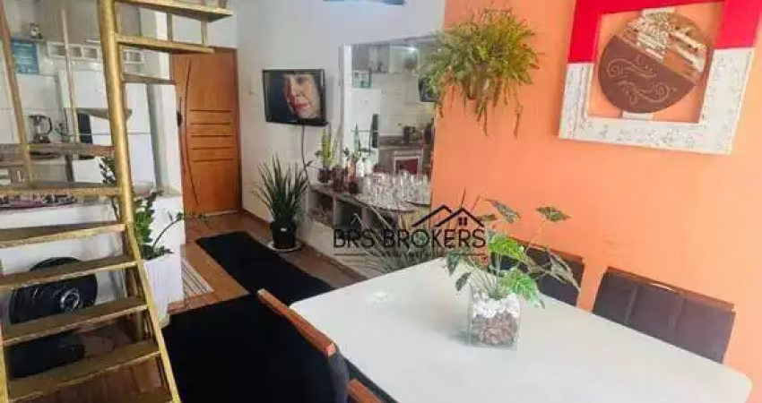 Apartamento duplex com 2 dormitórios à venda, 80 m² por r$ 300.000,00 - jardim santo expedito - guarulhos/sp