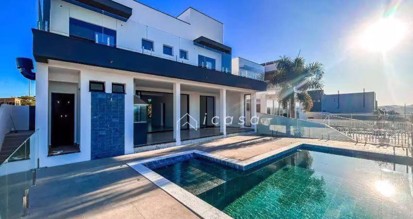 Sobrado com 5 dormitórios à venda, 370 m² por r$ 4.200.000,00 - alphaville - são josé dos campos/sp