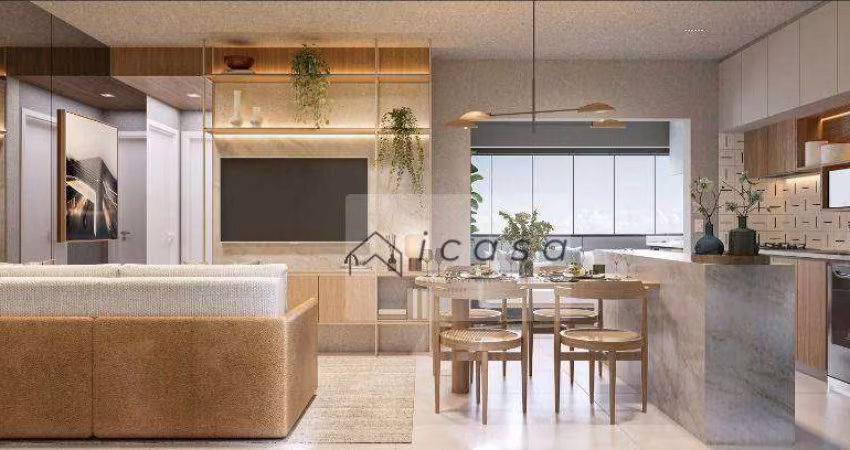 Apartamento com 2 dormitórios à venda, 56 m² por R$ 530.000,00 - Parque Industrial - São José dos Campos/SP