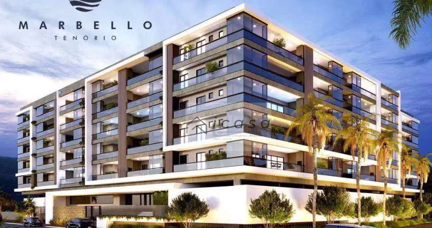 Apartamento com 2 dormitórios à venda, 75 m² por r$ 907.000,00 - praia do tenório - ubatuba/sp